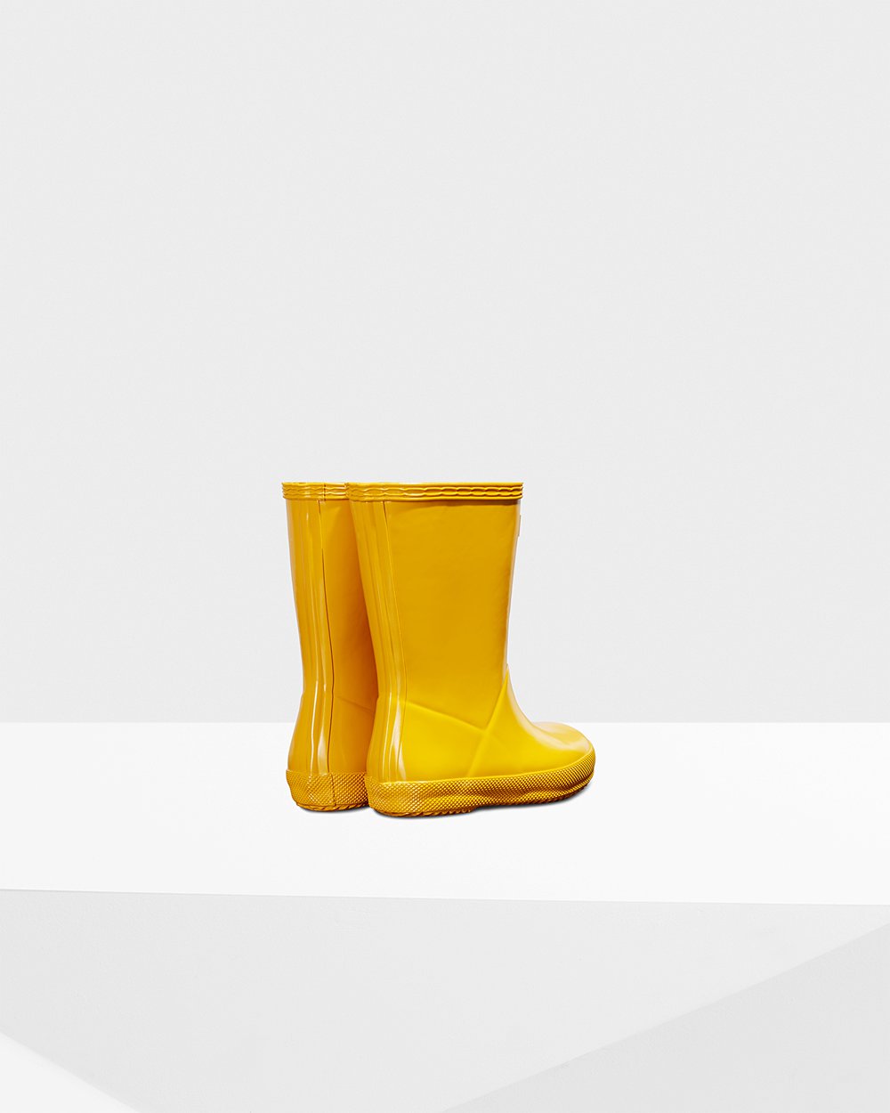 Botas de Lluvia Hunter Niños - Original First Classic Gloss - Amarillos - IQJTRME-56